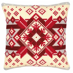 Coussin point de croix Vervaco Géométrie à Noël