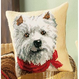 Coussin point de croix Vervaco Portrait Westy