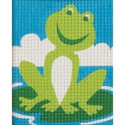 kit Canevas - Gros trous Vervaco Grenouille dans l'étang