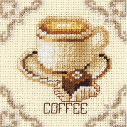 Mini Kit broderie Vervaco Le café et le chocolat