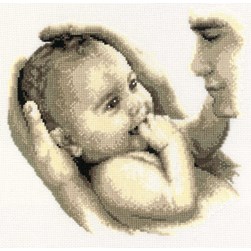 kit Point de croix Vervaco Complicité d'un père