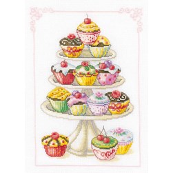 kit Point de croix Vervaco CupCakes folie