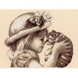 kit Point de croix Vervaco Amis pour la vie