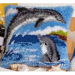 Coussins Point Noue Vervaco Le premier saut du dauphin