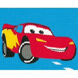 kit Canevas - Petits trous Vervaco En route cars - Disney