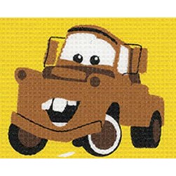 kit Canevas - Gros trous Vervaco Mon ami Matter - Disney cars