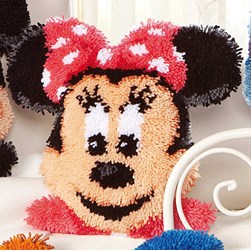 Tapis Point Noué Vervaco Tête de Minnie - Disney