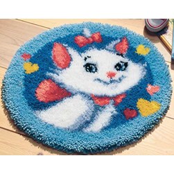Tapis Point Noué Vervaco Marie et les coeurs - aristochats