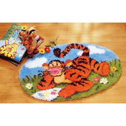 Tapis Point Noué Vervaco Le dessin de Tigrou