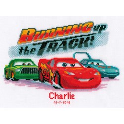 kit Point de croix Vervaco Tableau de naissance Mc Quenn - Cars