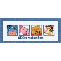 kit Point de croix Vervaco Photo couleur des amis de Winnie Disney