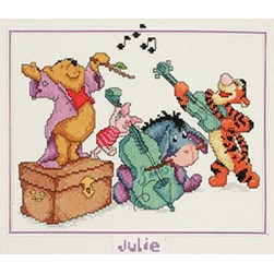 kit Point de croix Vervaco Winnie chef d'orchestre - Disney