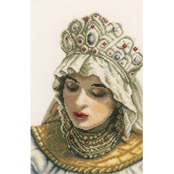 kit Point de croix Lanarte Mariée de Russie