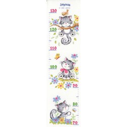 Toise à broder Vervaco Les chatons perchés