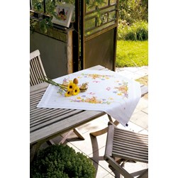 kit Nappe - Broderie Traditionnelle Vervaco Joyeux petits lapins