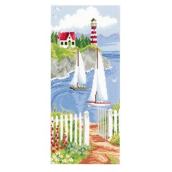 kit Point de croix Vervaco Les voiliers de la côte