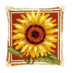 Coussin point de croix Vervaco Grande fleur de tournesol