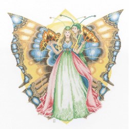 kit Point de croix Lanarte La fée papillon