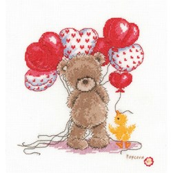 kit Point de croix Popcorn Mes petits Ballons - PopCorn