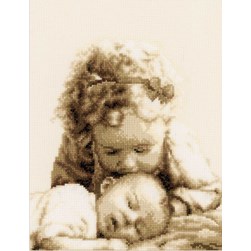 kit Point de croix Vervaco J'aime mon petit frère