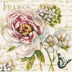 kit Point de croix Vervaco Vintage florale