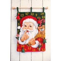 Tapis au point de croix Vervaco Le calendrier de Noël