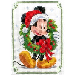 kit Point de croix Vervaco Les préparatifs de noël de Mickey-Disney