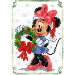 kit Point de croix Vervaco Les préparatifs de noël de Minnie-Disney