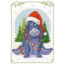 kit Point de croix Vervaco Les préparatifs de noël de Bourriquet