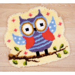 Tapis Point Noué Vervaco Le hibou coloré dans les étoiles