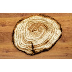 Tapis Point Noué Vervaco Les cernes du tronc d'arbre