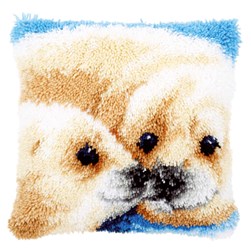 Coussins Point Noue Vervaco L'amitié de deux phoques