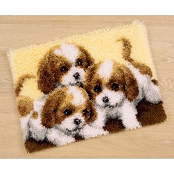 Tapis Point Noué Vervaco Jeux de chiots