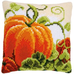 Coussin point de croix Vervaco Citrouilles