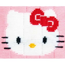 Kit Canevas Point Lancé Vervaco Kitty portrait