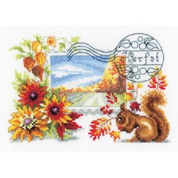 kit Point de croix Vervaco Timbre automnal