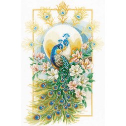kit Point de croix Vervaco Paon royal