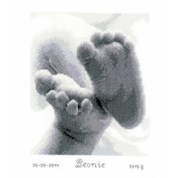 Broderie naissance Vervaco Les orteils d'un ange