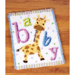 Tapis Point Noué Vervaco L'ABC de ma girafe