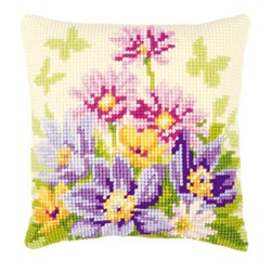 Coussin point de croix Vervaco Le retour du printemps