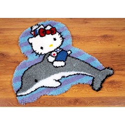 Tapis Point Noué Vervaco Le dauphin d'Hello Kitty