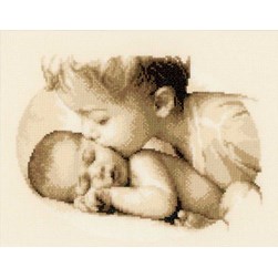 Broderie naissance Vervaco Mon amour de petit frère