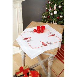 kit Nappe - Broderie Traditionnelle Vervaco LEs lutins pour noël