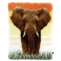 Tapis Point Noué Vervaco L'léphant impérial