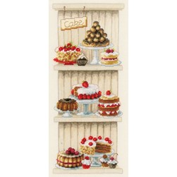 kit Point de croix Vervaco Etagère de gourmandise