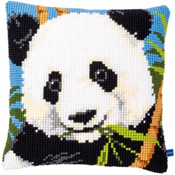 Coussin point de croix Vervaco Bon appétit petit panda