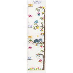 Toise à broder Vervaco Chatons et oiseaux dans l'arbre