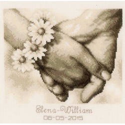 Broderie Mariage Vervaco Main dans la main en toute confiance