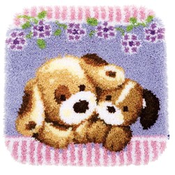 Tapis Point Noué Vervaco Les chiens joyeux