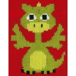 Kit Canevas Point Lancé Vervaco Jeune dragon